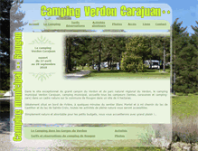 Tablet Screenshot of camping-gorgesduverdon-carajuan-rougon.com